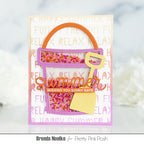 Pretty Pink Posh Summer Script Die shaker