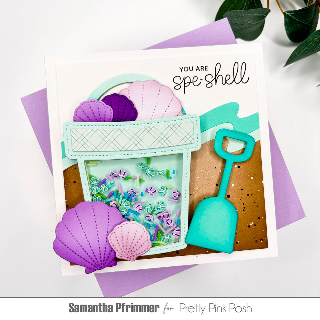 Pretty Pink Posh Underwater Clay Confetti bucket