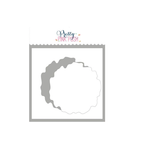 Pretty Pink Posh Watercolor Circle with Mask Stencil