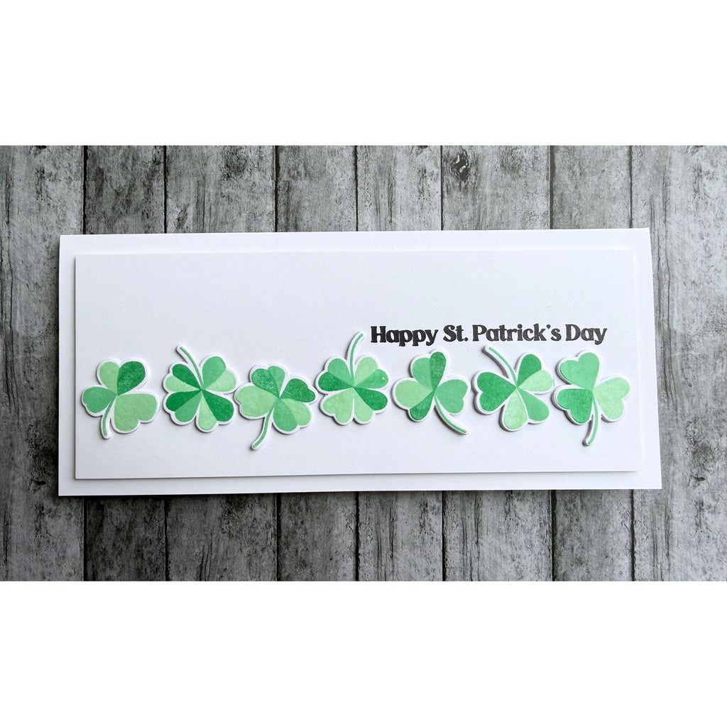 Simon Says Stamps and Dies Printmaking Clovers set1173pc Beautiful Moments St. Patrick's Day Card | color-code:ALT04