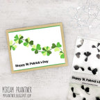 Simon Says Stamp Printmaking Clovers Wafer Dies 1572mdc Beautiful Moments St. Patrick's Day Card