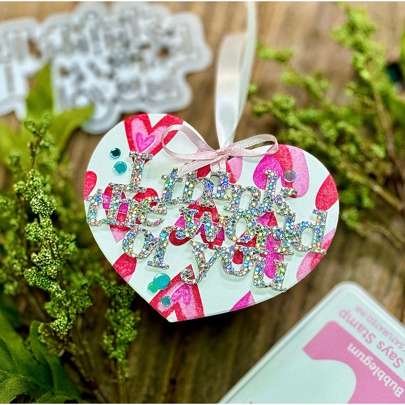 Simon Says Stamps And Dies Printmaking Hearts Love Tag