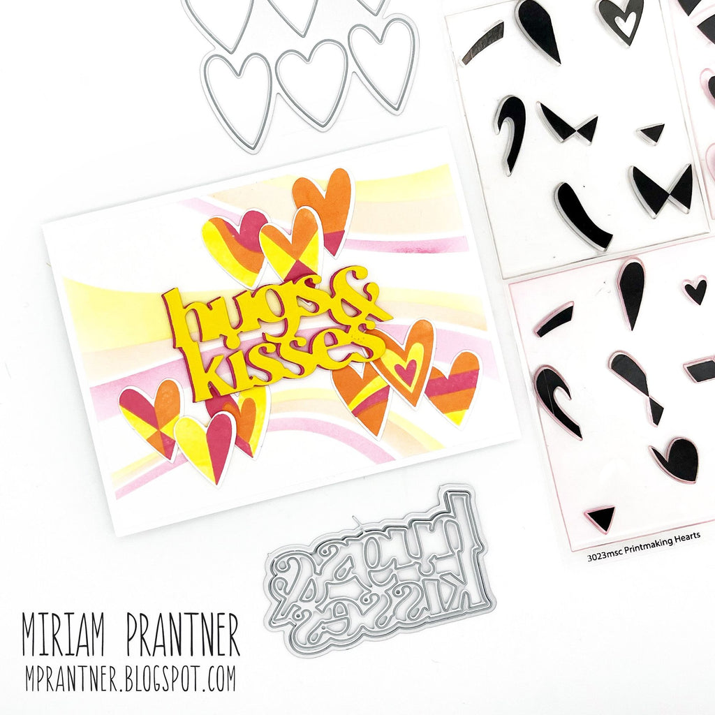 Simon Says Stamps And Dies Printmaking Hearts Love Card | color-code:ALT02