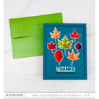 Simon Says Stamps and Dies Printmaking Leaves set1082pl Sugar and Spice Thanks Card | color-code:ALT06