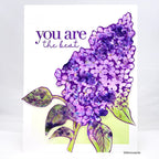 Simon Says Stamp Embossing Folder and Cutting Die Pristine Lilac sfd474 You Are My Favorite You are the Best Card