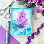 Simon Says Stamp Embossing Folder Pristine Lilac sf474 You Are My Favorite In My Thoughts Card | color-code:ALT02