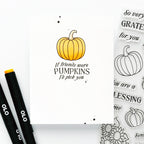 Simon Says Clear Stamps Pumpkin Blessings 2266ssc STAMPtember Friend Card