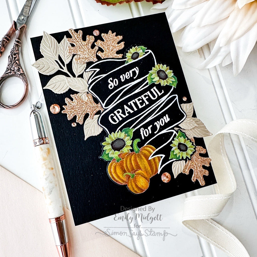 Simon Says Stamp Stencils Pumpkin Blessings 1097stc STAMPtember Grateful Card | color-code:ALT02