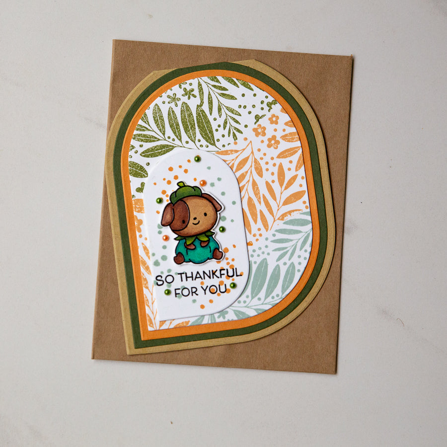 Simon Says Stamp Pumpkin Pals Wafer Dies 1375sdc STAMPtember Thankful Card