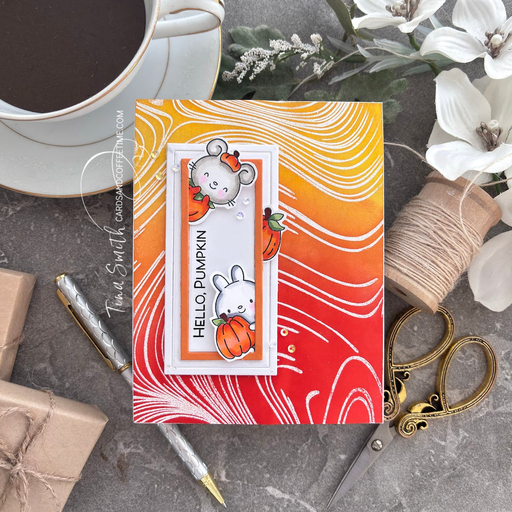 Simon Says Stamp Pumpkin Pals Wafer Dies 1375sdc STAMPtember Hello Card | color-code:ALT01