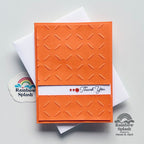 Rainbow Splash Cardstock Pumpkin rsc5 Thank You Card | color-code:ALT01
