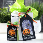 Simon Says Stamp Pumpkinhead Wafer Dies 309sss Halloween Gift Bag and Tag
