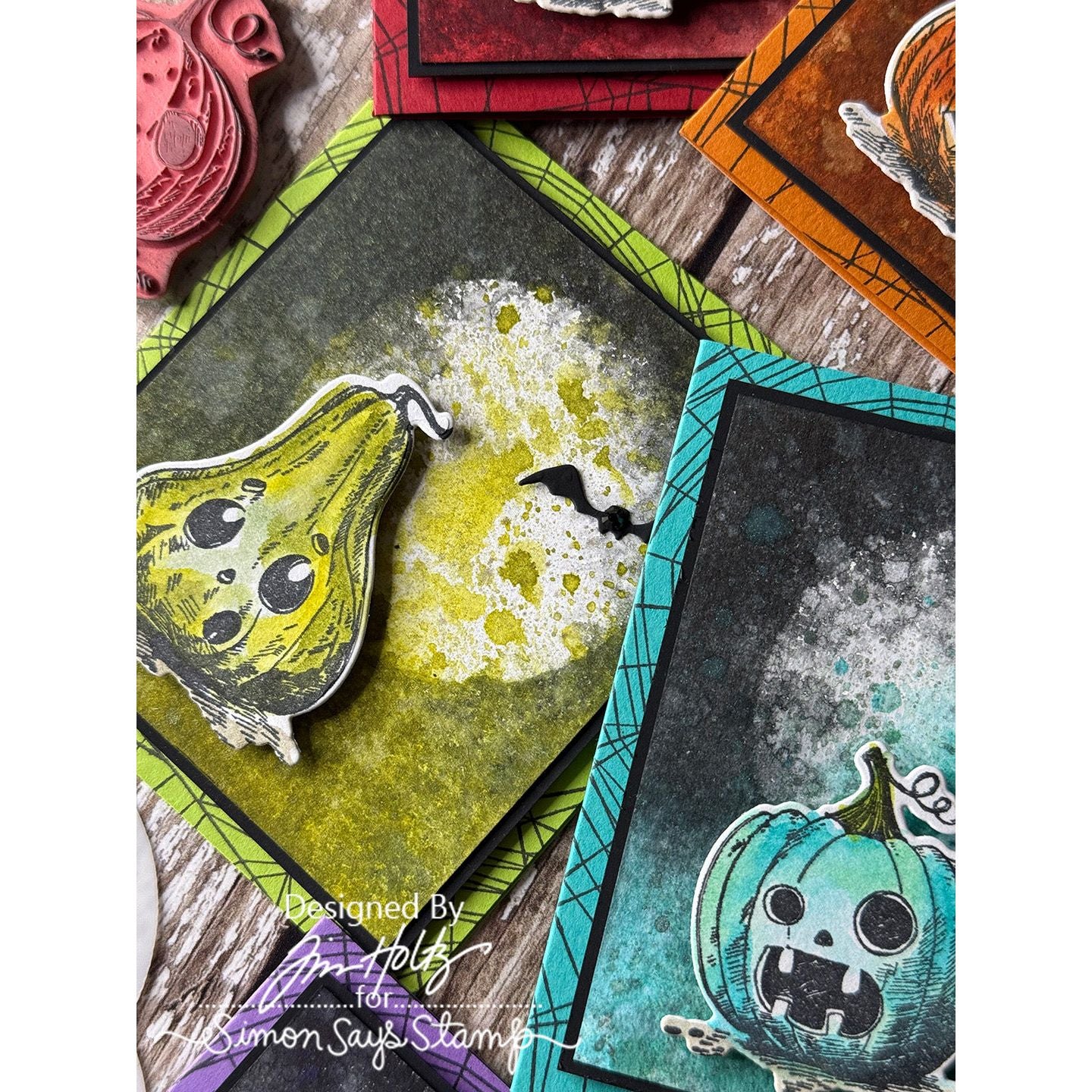 Simon Says Stamp Pumpkinhead Wafer Dies 309sss Halloween Card Set Details