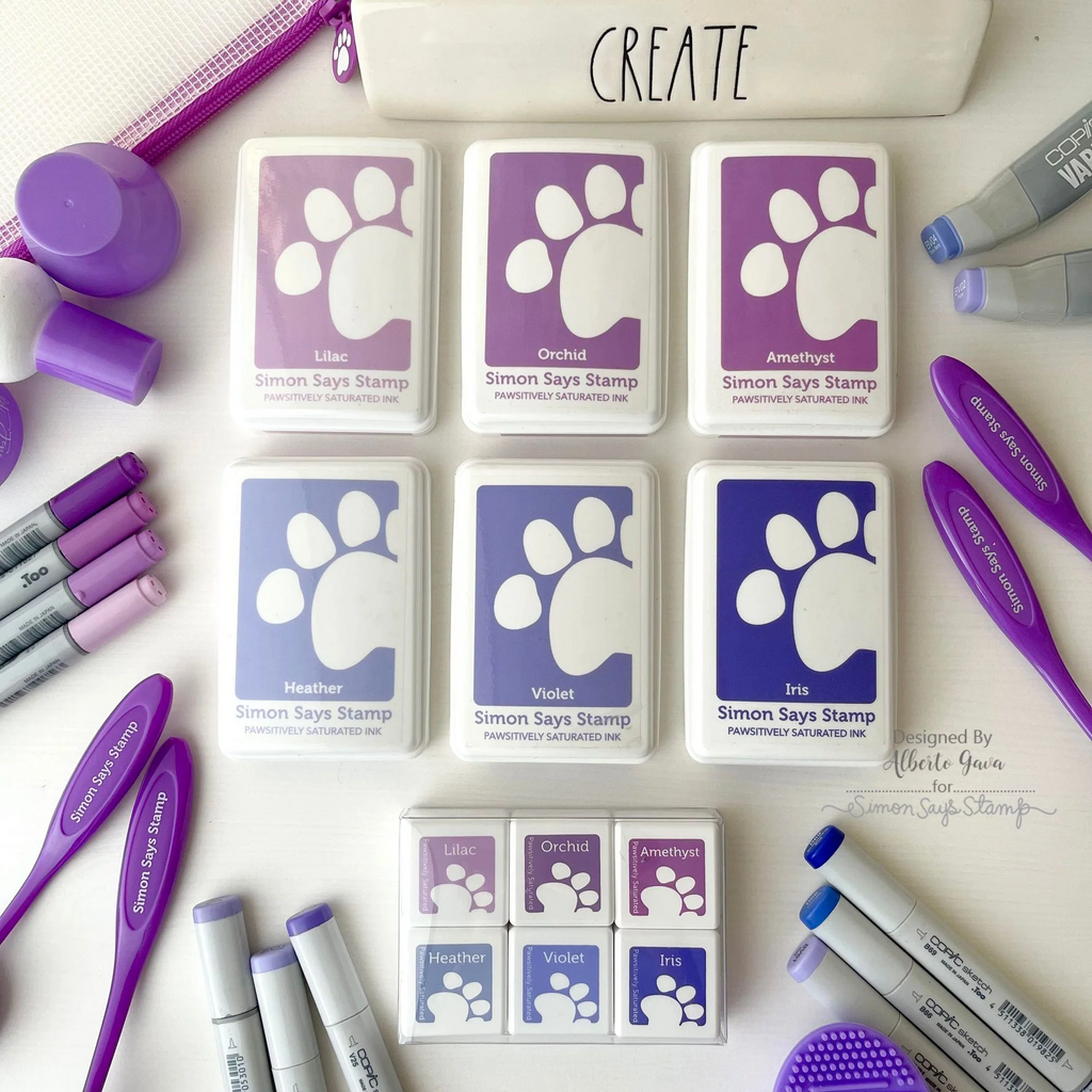 Simon Says Stamp Pawsitively Saturated Ink Trio 17 and Re-Inkers ink17reset DieCember