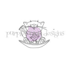 Purple Onion Designs Poppy And Little Herbert Unmounted Cling Stamp pod6004
