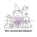 Purple Onion Designs Tofu And Friends Trick Or Treat Unmounted Cling Stamp pod5055