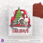 Purple Onion Designs Trixi And Cuddles Unmounted Cling Stamp pod1426 Sam Olden Card