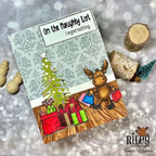 Riley And Company Funny Bones I Regret Nothing Cling Rubber Stamp rwd-1189 christmas tree