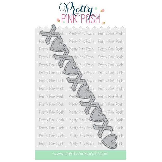 Pretty Pink Posh XOXO Heart Border Die