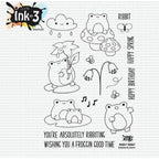 Inkon3 Ribbit Ribbit Clear Stamps