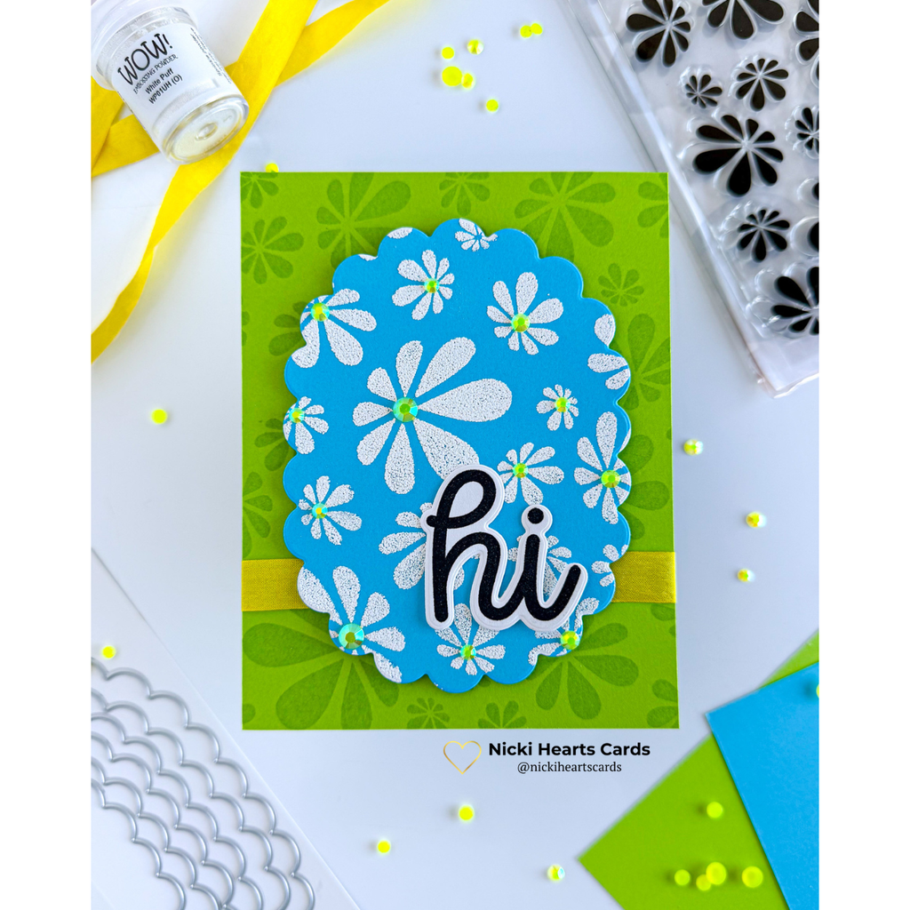 Rainbow Splash Cardstock Card Front Pack rs15cf Beautiful Moments Hi Card | color-code:ALT01
