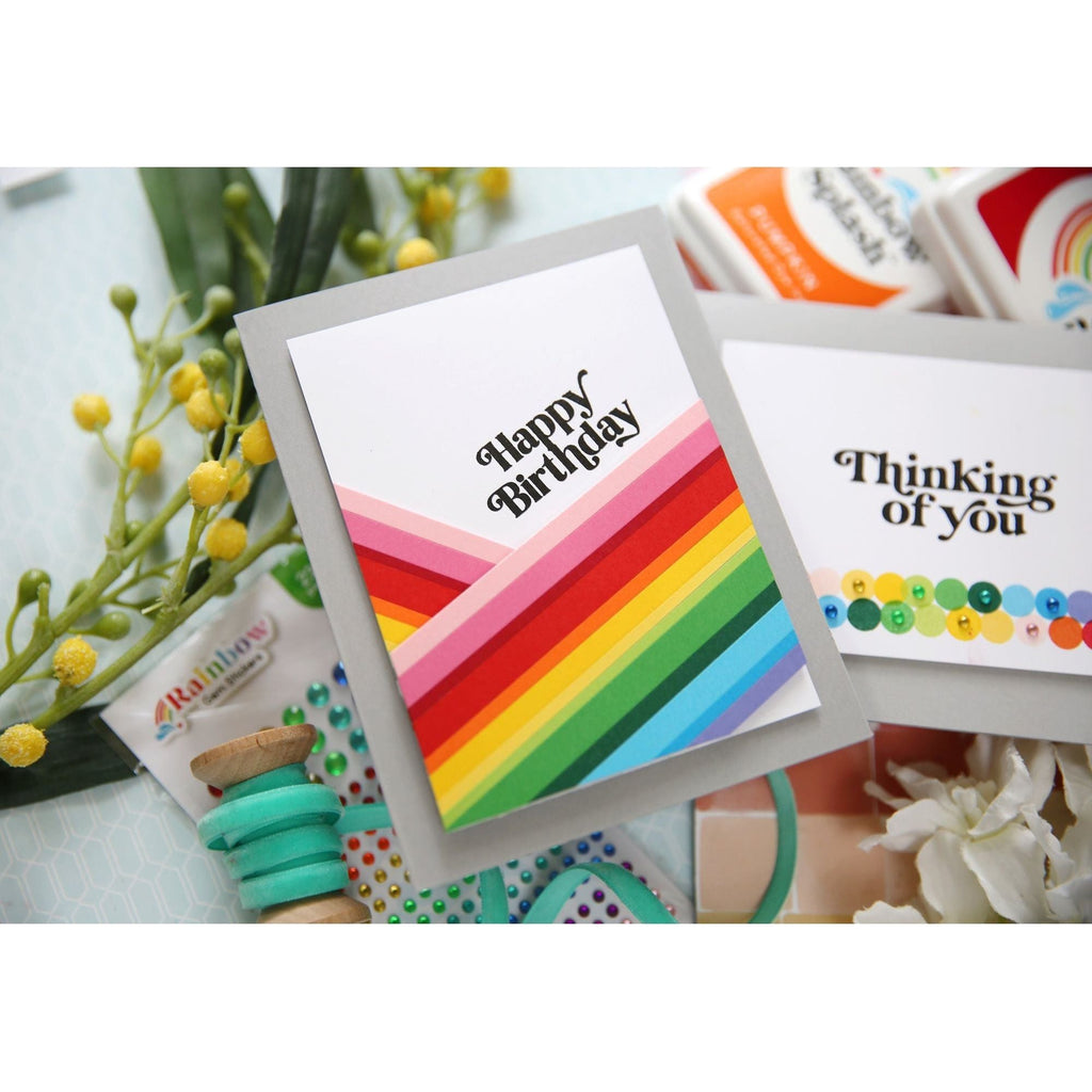 Rainbow Splash Cardstock Rainbow Pack rsc19 Happy Birthday Card | color-code:ALT02