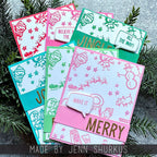 Tim Holtz Cling Rubber Stamps Christmas Cartoons cms473 christams cards