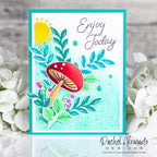 PinkFresh Studio Summer Blooms Die 154422 Enjoy Today Card | color-code:ALT03