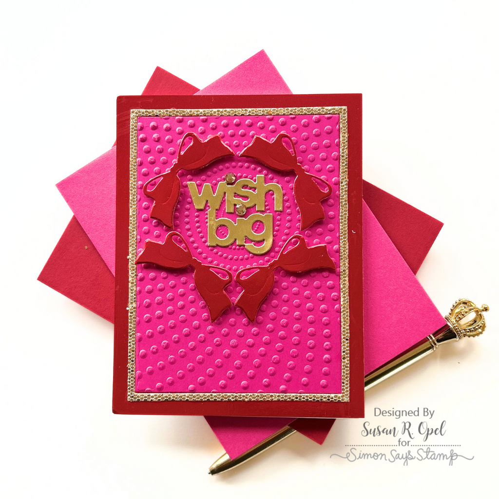 Simon Says Stamp Favorite Things Collection I Want It All Embossing Folders set940ef Radial Dots