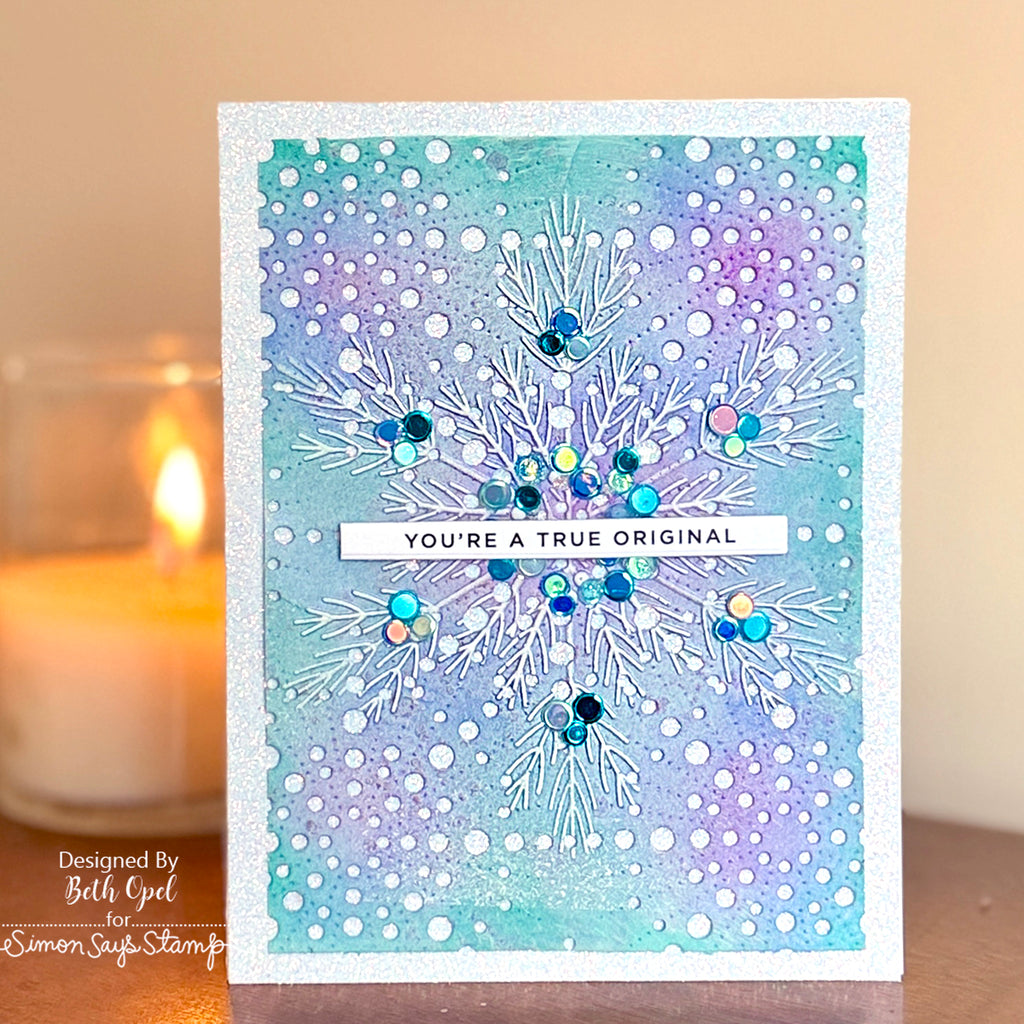 Simon Says Stamp Radiant Burst Wafer Die s1108 DieCember Winter Card