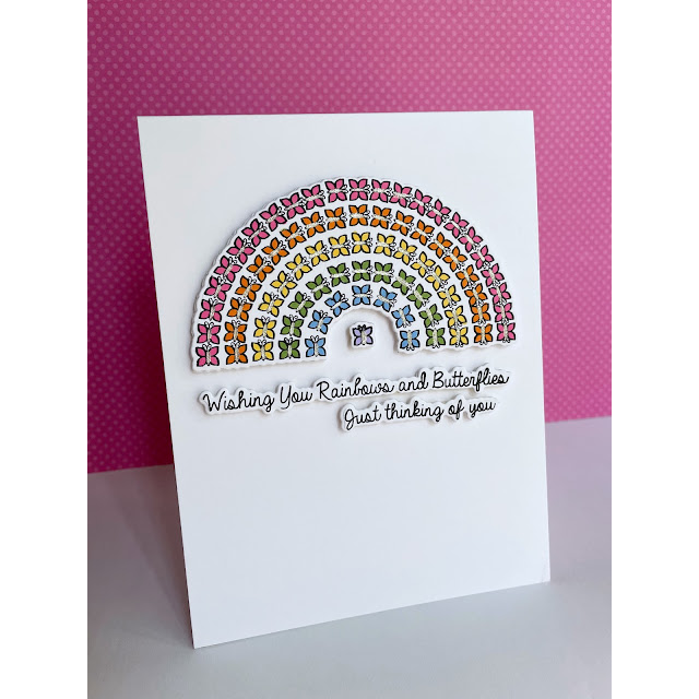 Simon Says Stamp Rainbows and Butterflies Wafer Dies 1087sdc Sunny Vibes Thinking of You Card | color-code:ALT01