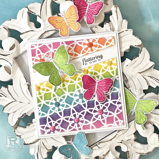 Ranger Beach Cruiser Archival Ink Pad aip85768 Stickles Rainbow Card | color-code:ALT01