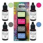 Ranger Dylusions Mini Archival Ink Pads Kit 7 And Reinkers Bundle Dyan Reaveley