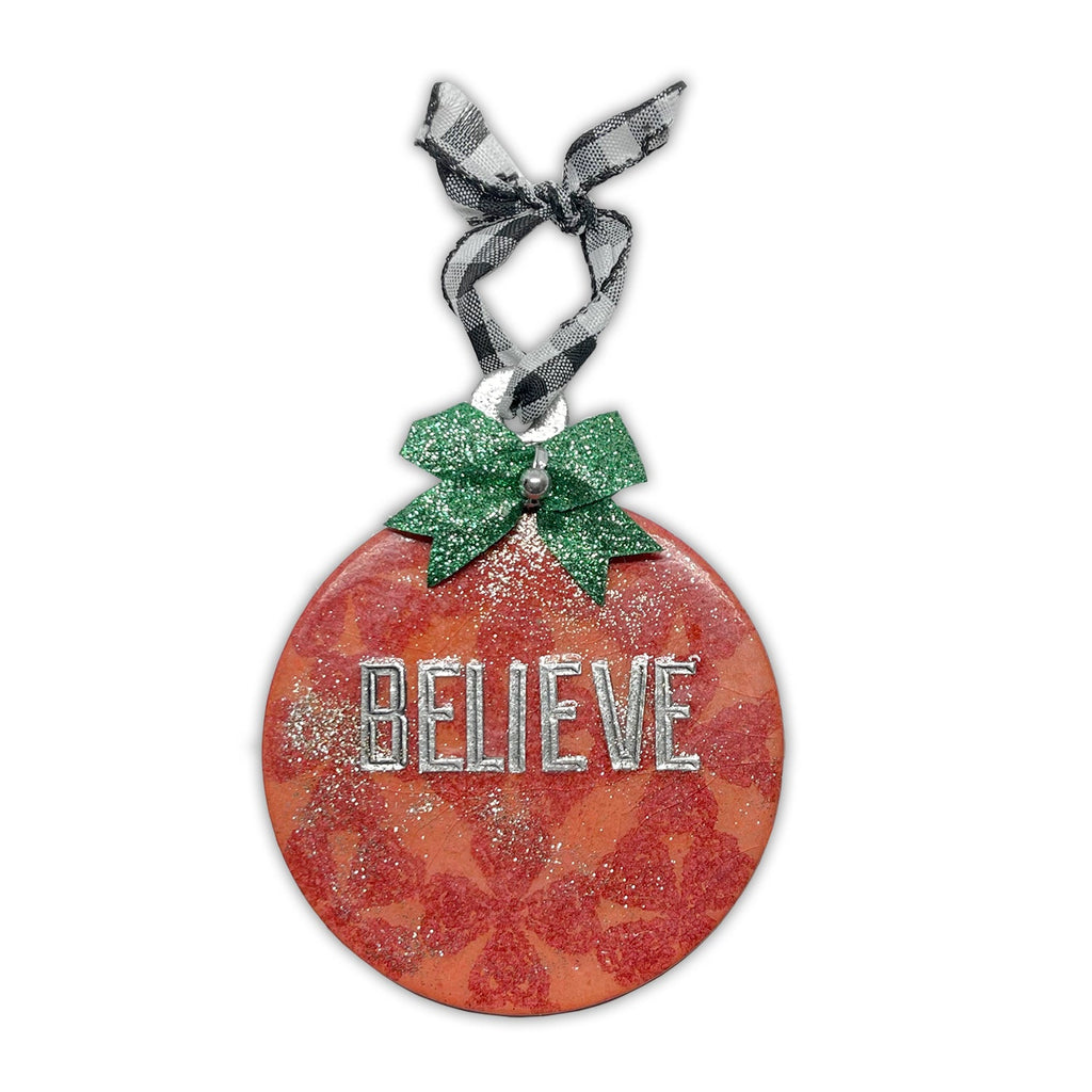 Ranger Dylusions Postbox Red Dyamond Rocks Embossing Powder dym83733* Believe Ornament | color-code:ALT02