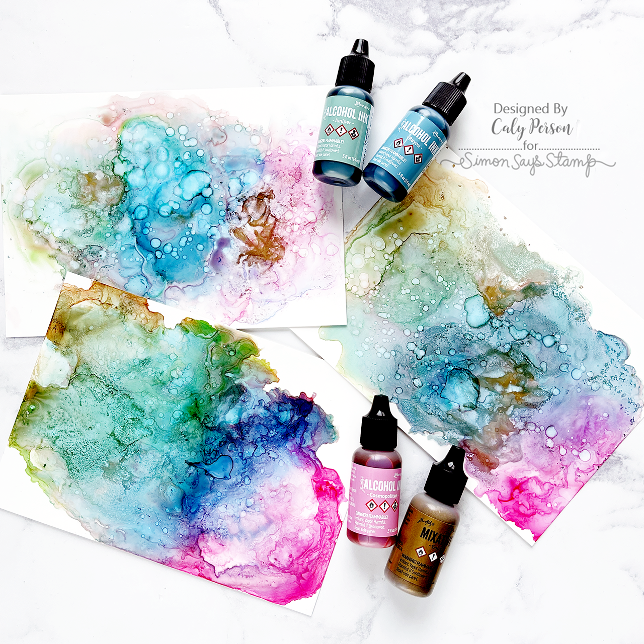 Tim Holtz Alcohol Ink Cosmopolitan Ranger tal86055 Vivid Color Cards | color-code:ALT02