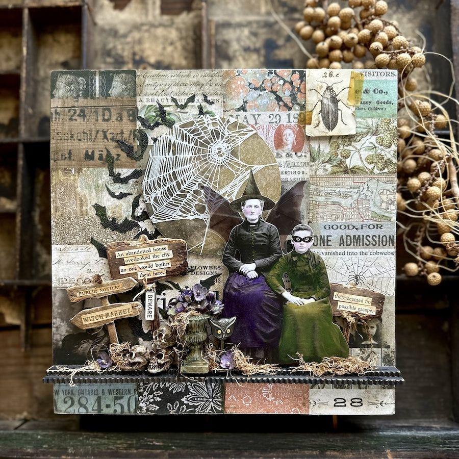 Ranger Tim Holtz Distress Crayon Picket Fence TDB49692 Halloween Vignette Panel | color-code:ALT04