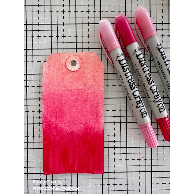 Ranger Tim Holtz Distress Crayon Saltwater Taffy tdb79644 Layering Tags | color-code:ALT04
