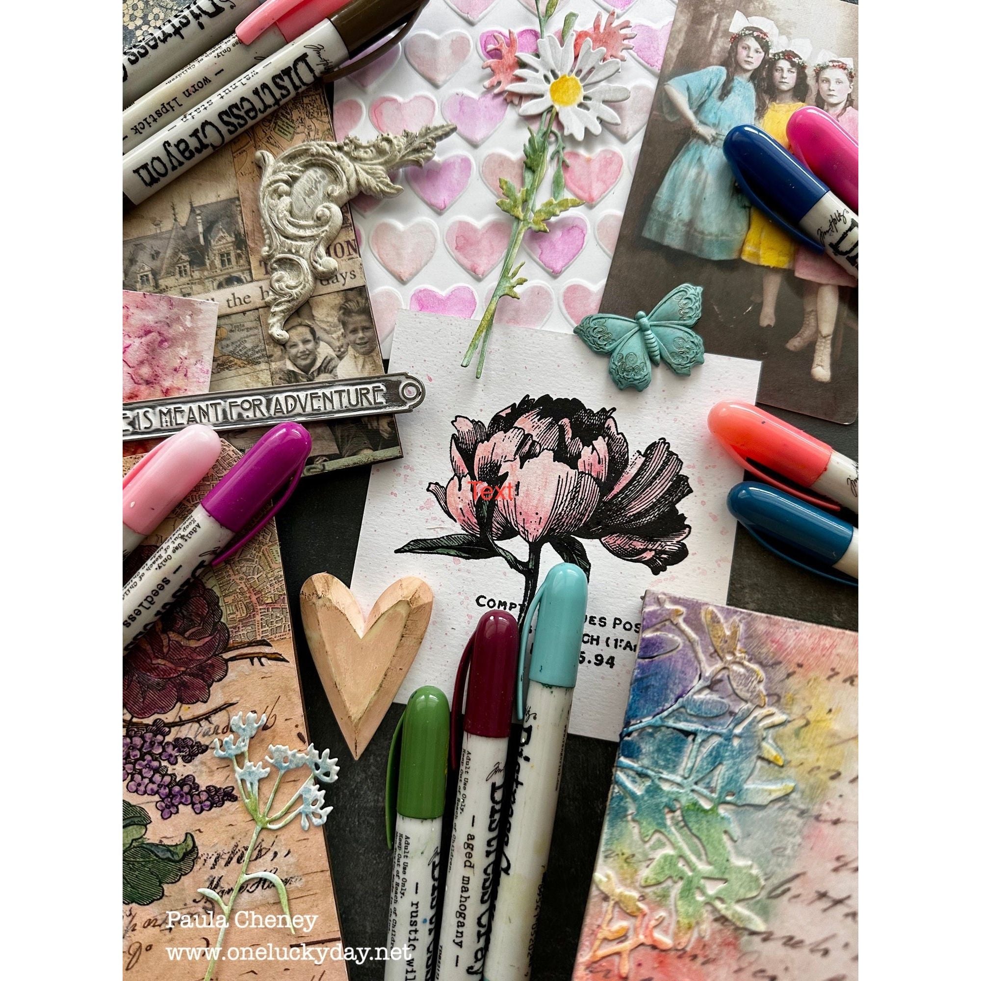 Ranger Tim Holtz Distress Crayons Set 1 TDBK47902 Ten Ways to Use | color-code:ALT01