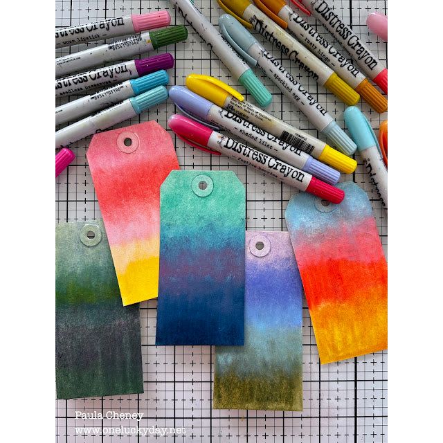 Ranger Tim Holtz Distress Crayons Set 6 TDBK51763 Layering Tags | color-code:ALT02