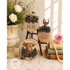 Redesign With Prima Marketing Evergreen Antler Emblem Decor Mould 684488 Rustic Christmas Decorations