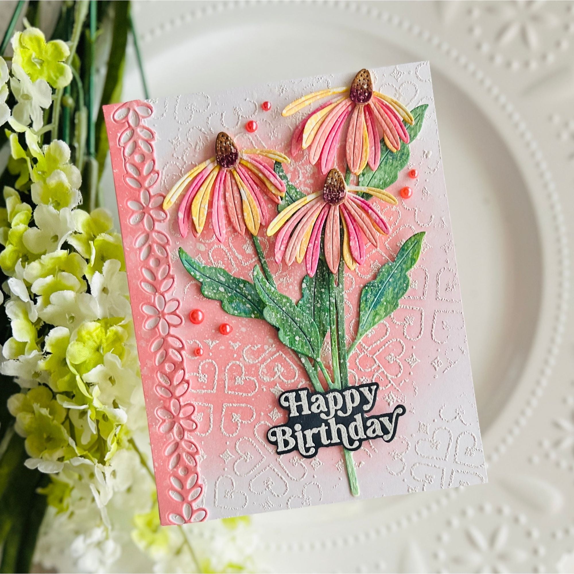 Simon Says Cling Stamp Regal Hearts sss102914 Sweetheart Birthday Card