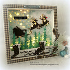 Tim Holtz Sizzix Reindeer Sleigh Thinlits Dies 666337 rudolph | color-code:ALT01