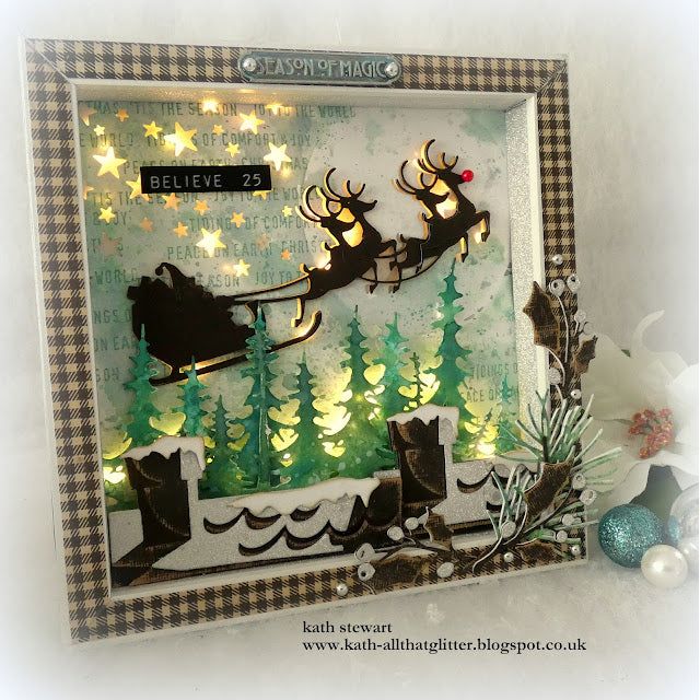 Tim Holtz Sizzix Reindeer Sleigh Thinlits Dies 666337 rudolph | color-code:ALT01