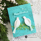 Simon Says Stamp Resting Dove Pair Wafer Dies s1049 DieCember Holiday Card | color-code:ALT01