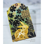 Simon Says Stamp Stencil Retro Daisies 1103st Beautiful Moments Tag