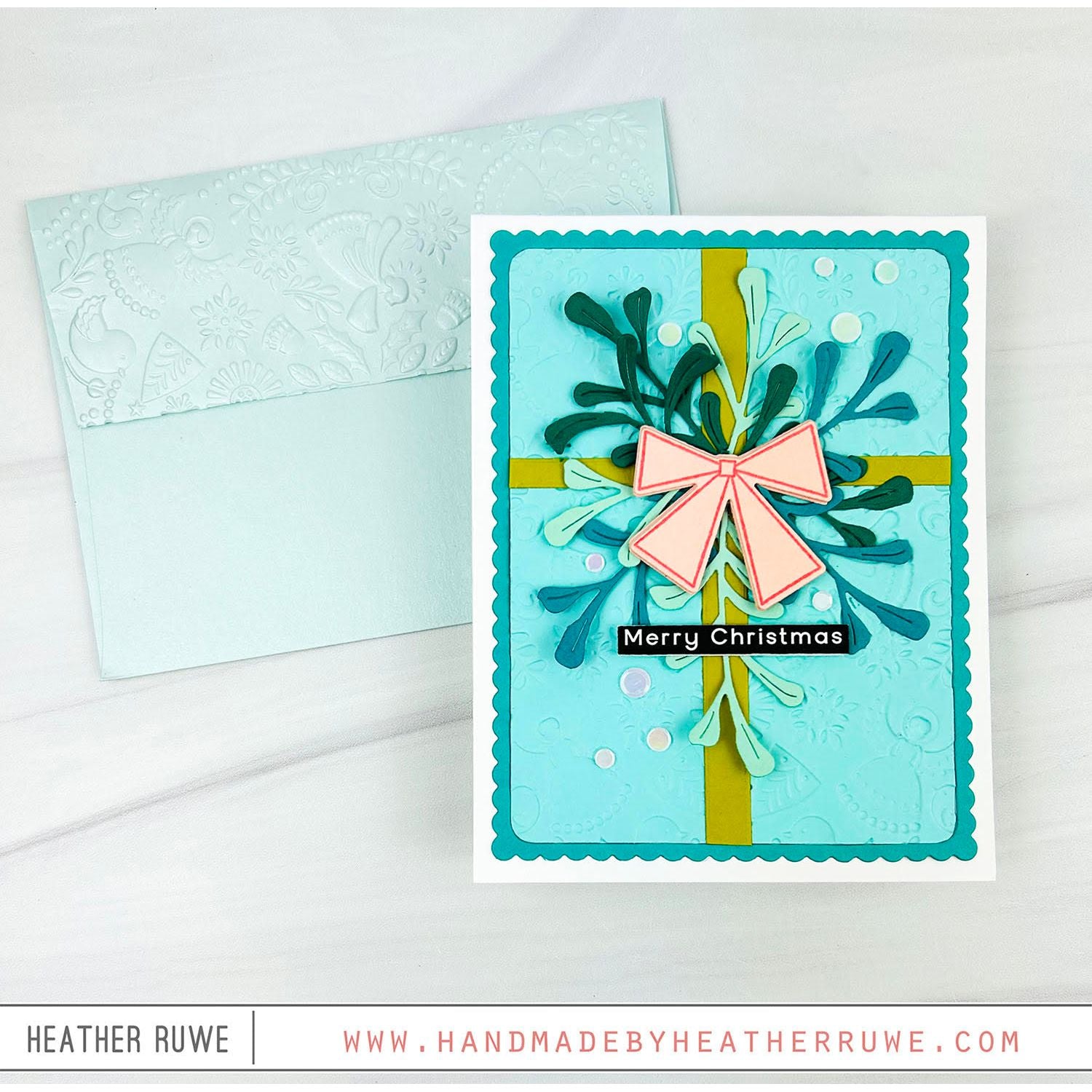 Simon Says Stamp Retro Wreath Wafer Dies 1439mdc And Everything Nice Christmas Card | color-code:ALT03