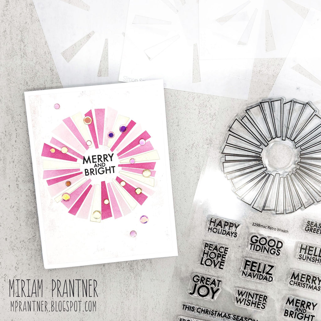 Simon Says Stamps and Dies Retro Wreath set1097rw And Everything Nice Christmas Card | color-code:ALT05