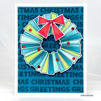 Simon Says Stamp Stencils Retro Wreath 1101mtc And Everything Nice Christmas Card
