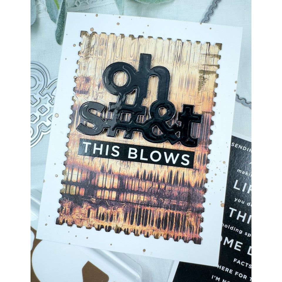 CZ Design Sentiment Strips Reverse Bad Day Good Vibes czg056 Sunny Vibes  Encouragement Card | color-code:ALT02