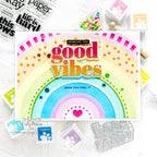 CZ Design Sentiment Strips Reverse Bad Day Good Vibes czg056 Sunny Vibes  Encouragement Card | color-code:ALT01